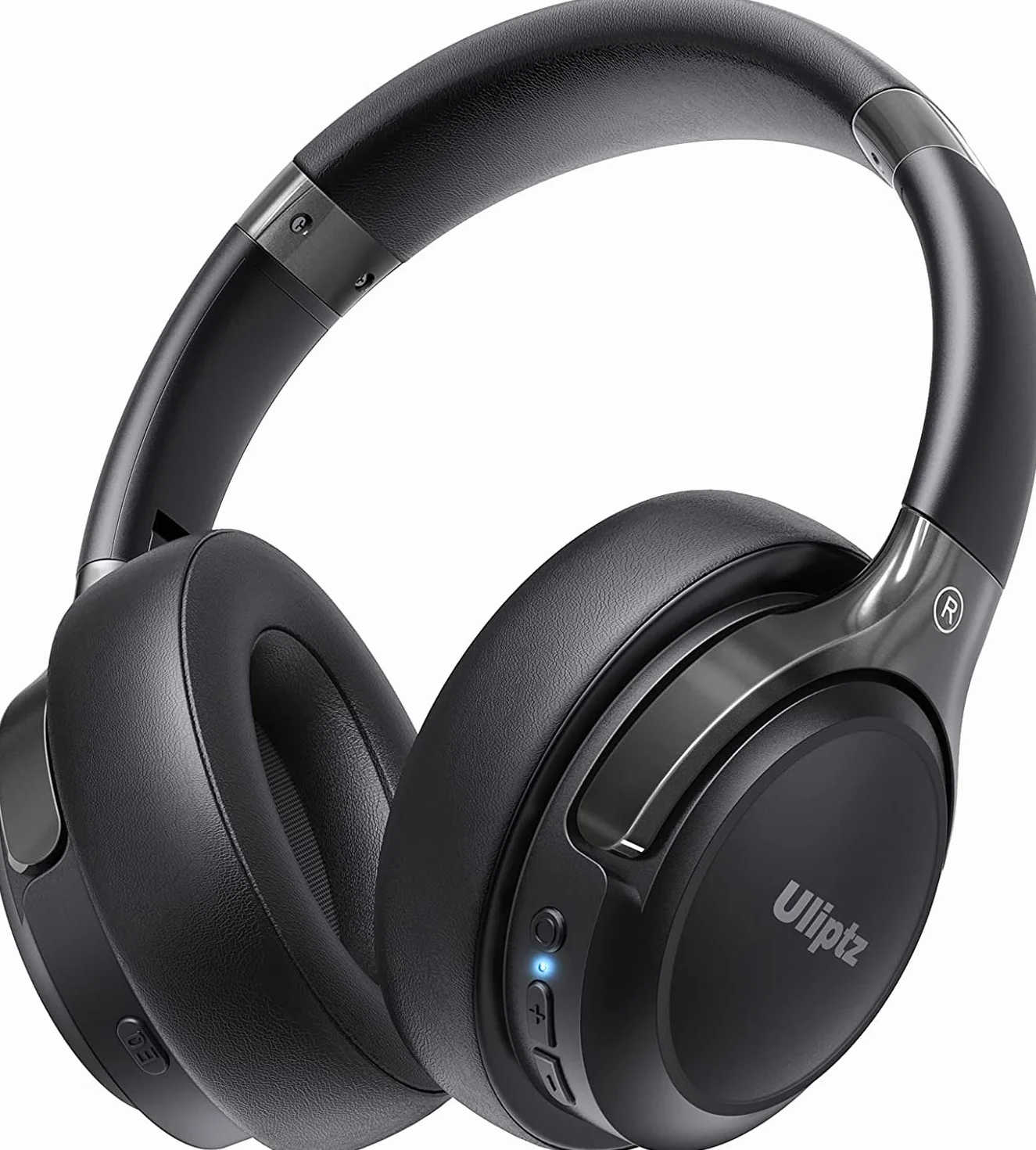 Uliptz Casque Bluetooth sans Fil, 65 Heures de d’écoute, 6 EQ du Son Modes, Casque stéréo HiFi avec Microphone, Pliable léger Casque Bluetooth 5.3 pour Voyage/Travailler/Téléphoner/PC