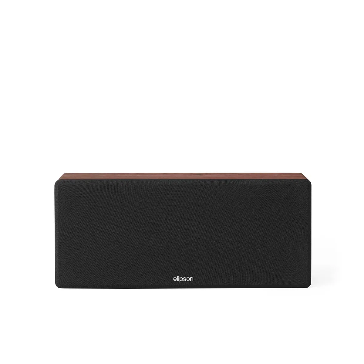 Elipson - Prestige Facet II 11C - Enceinte Centrale 2 Voies Close, 92 DB, 55 Hz-25 kHz, 120 W RMS, Tweeter 25 mm, 2X Haut-parleurs 140 mm, Finition Noir/Noyer