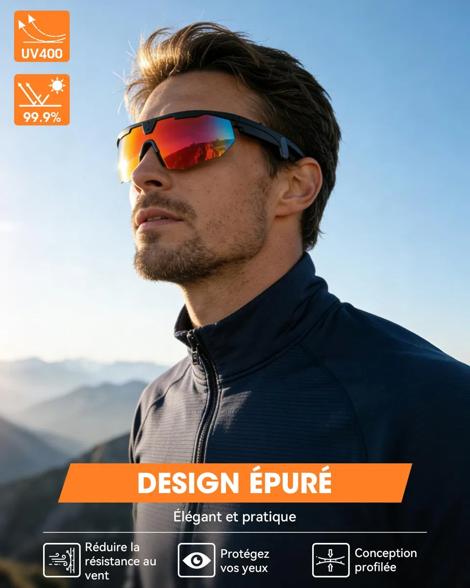 Mingtawn Lunettes connectées,caméra 4K HD Anti-tremblement,Haut-parleurs stéréo 3D,Lunettes de Soleil Sport polarisées UV400,Lunettes Bluetooth IA Outdoor vidéo Photo Musique (Noir)