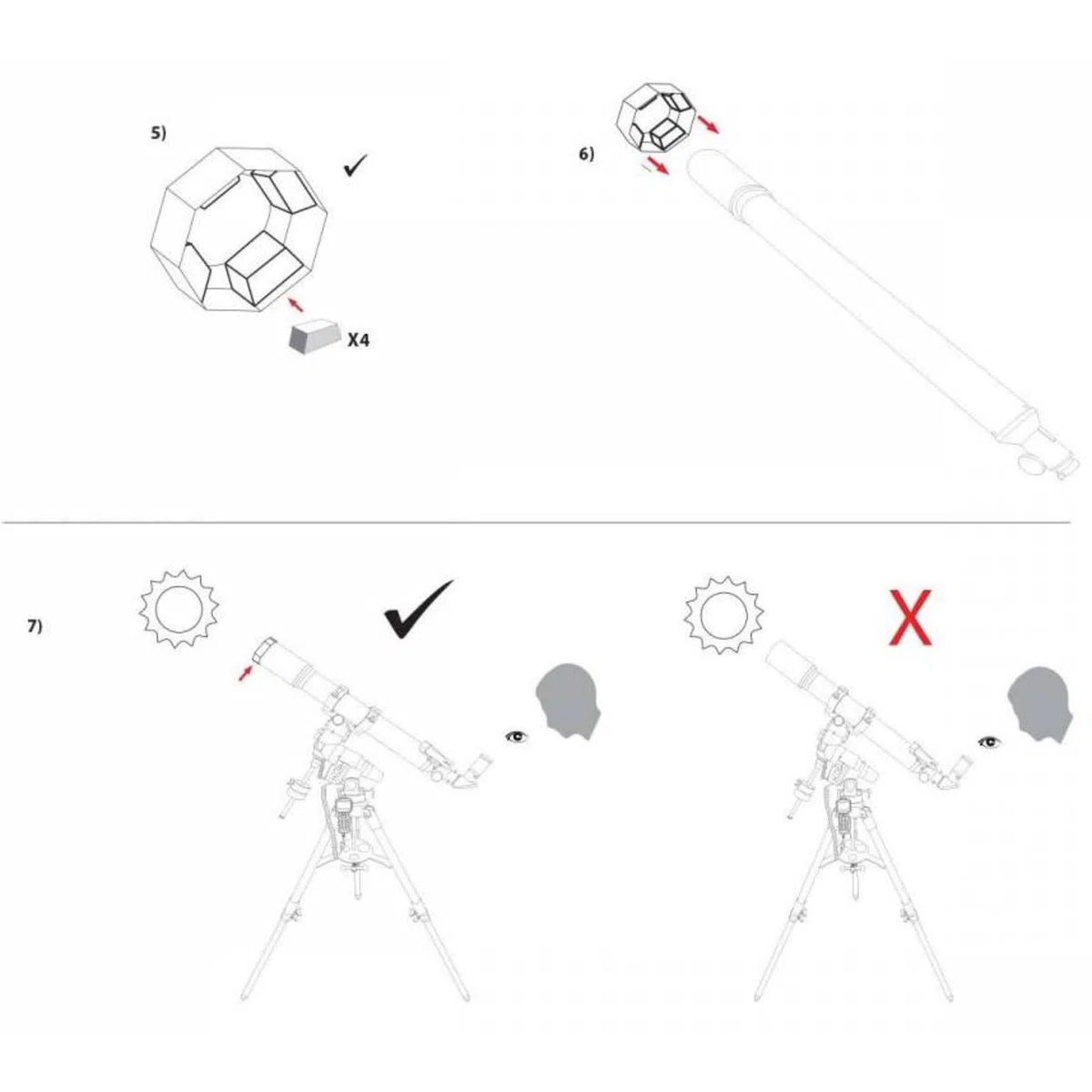 Explore Scientific Sun Catcher Filtre Solaire pour réfracteur et télescope SC 8"