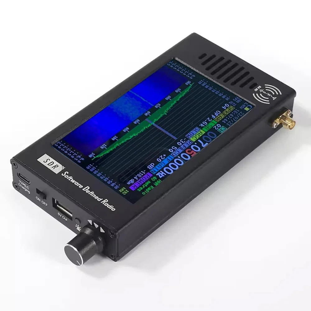 Recevoir Radio de 4,3 Pouces Professionnel avec Un écran IPS, Une Batterie 5000mA, 99 Canaux, Une Radio D'antenne à Ondes Courtes Ensemble pour Les Bandes AM/FM, Affichage de