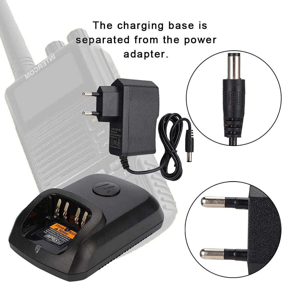 Chargeur de Bureau pour Talkie-walkie, Chargeur Radio Bidirectionnel Compact, Simple, Station de Stable pour Talkie-walkie 100-240 V pour XIR P8268 DP4400