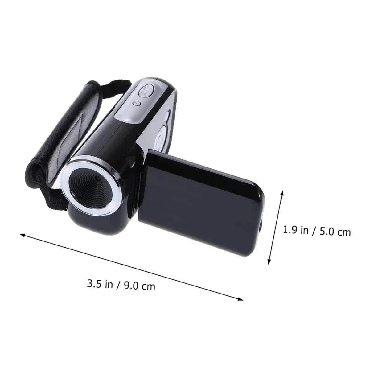 NUOBESTY Caméscope Numérique Mini Dv 16mp Interpolation Écran Tft 2 Pouces, Zoom Numérique 16x, Plastique Léger, Fonction USB 1.1, Alimenté par 3 Piles AAA