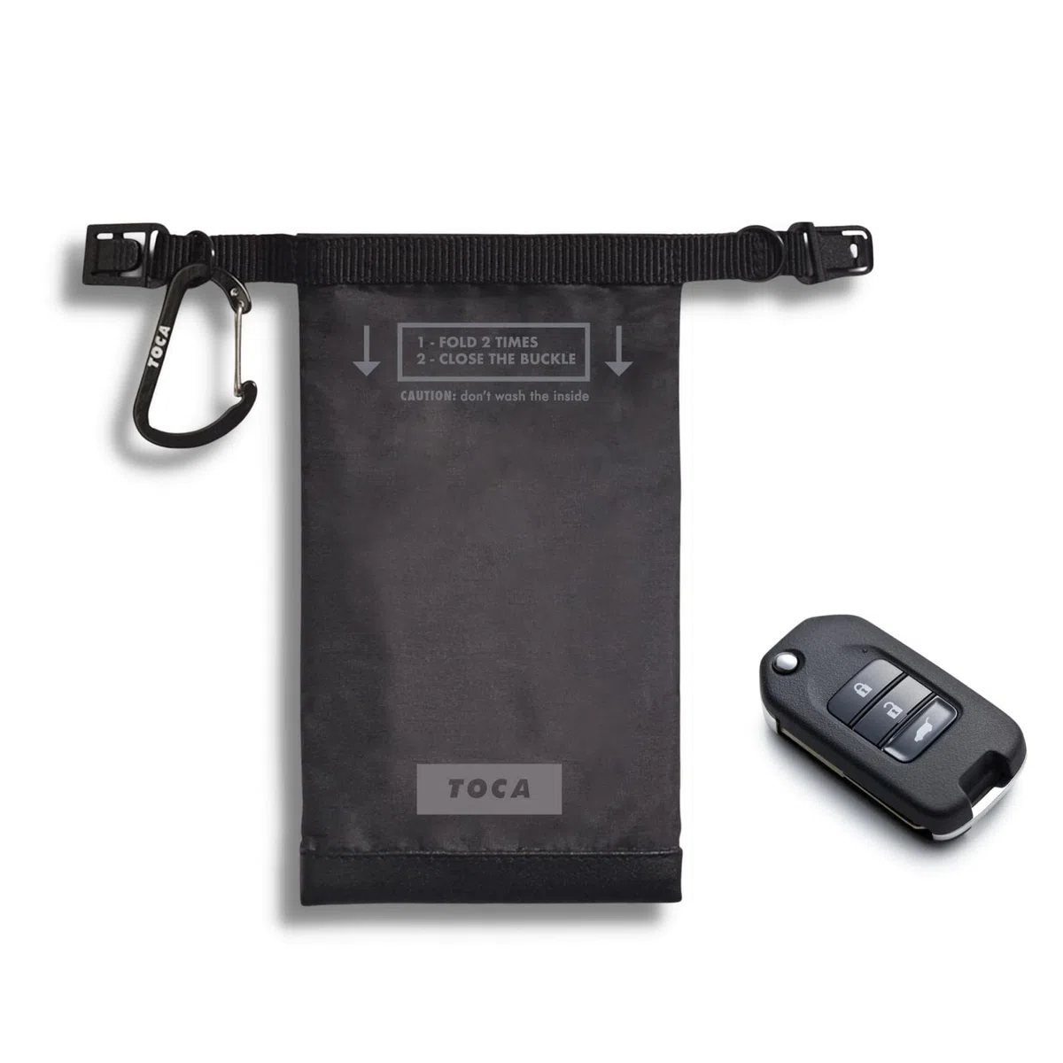 TOCA Pochette antivol clé Voiture, Boite et Cage Faraday, Blocage Signal WiFi/GSM/Bluetooth, Keyless Go, étui de Protection