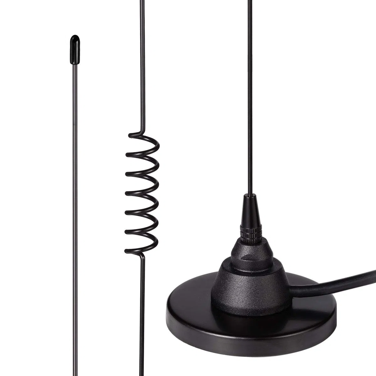 Bingfu Antenne VHF UHF 144/430 MHz Bibande Antenne Radioamateur Mobile Base Magnétique PL259 Mâle Cavo 3m pour BTECH ICOM Midland TYT AnyTone Véhicule Voiture Camion Radio Bidirectionnel