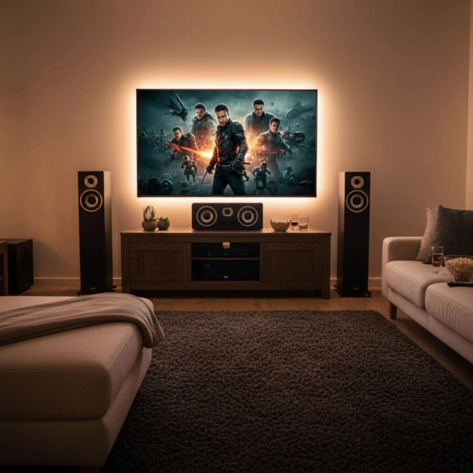 Dynavoice Magic C-4 Noir Mat – Enceinte Centrale Passive 2 Voies, Woofer 2x4 + Tweeter 1", Bass Reflex Frontal, 100W, pour Home Cinéma 5.1 et 7.1