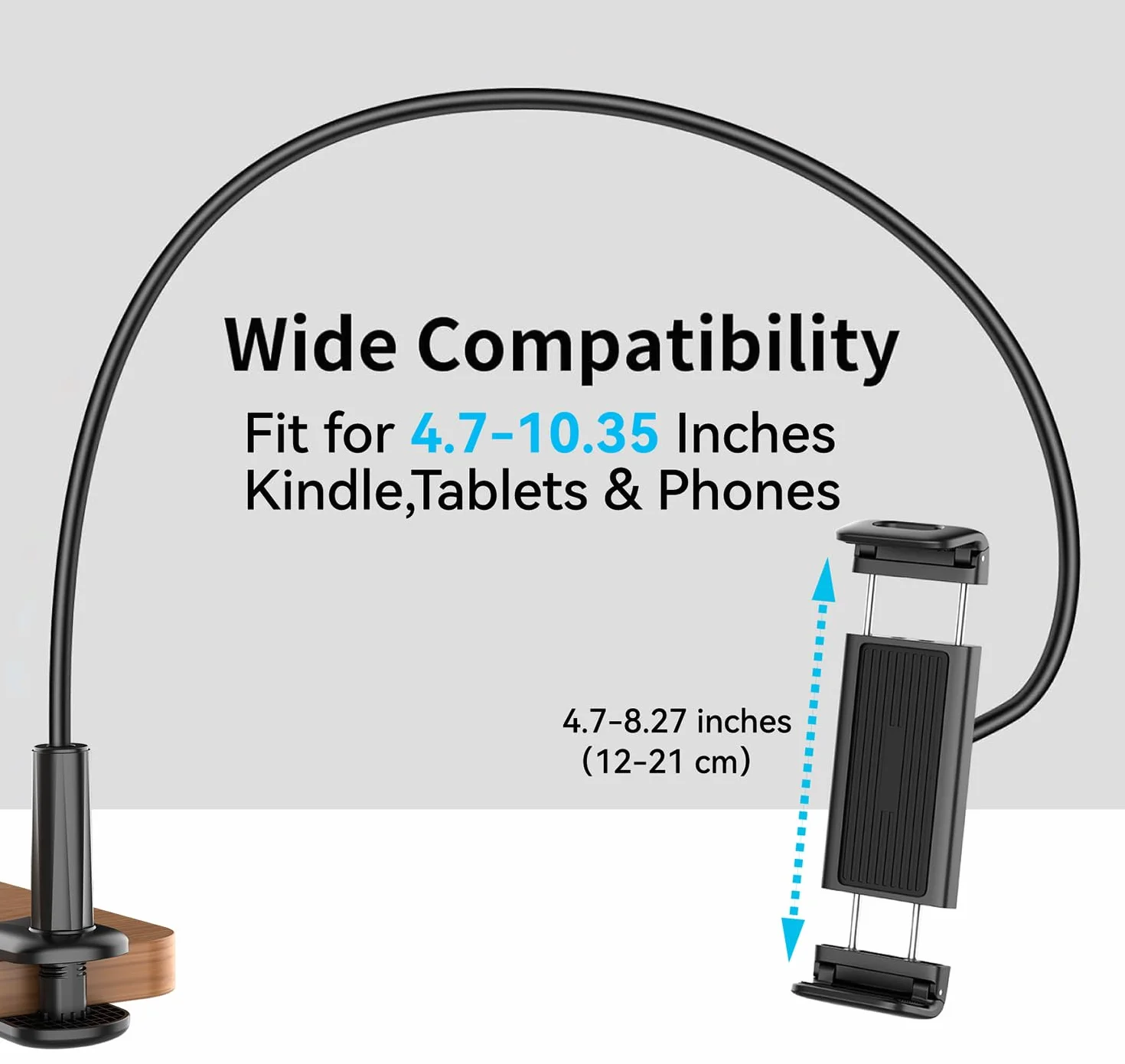 Support pour Kindle avec RF Télécommande Tourne Page (HKRC005) pour Lire au lit, eReaders Support et Télécommande Liseuse for Kindle/iPad/Tablets, Cadeau pour Les Lecteurs