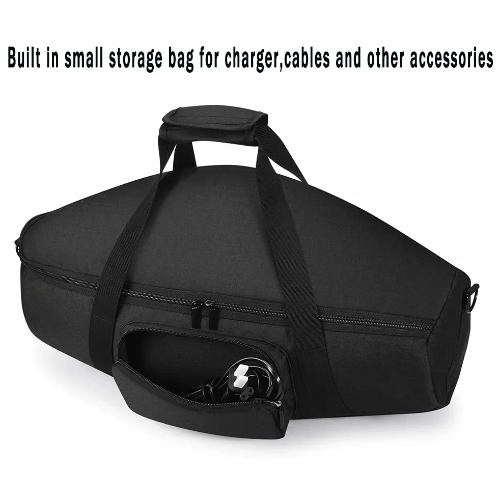 Étui Boombox 3/Boombox 3 WiFi Sac de Protection pour JBL Boombox 3 Portable Haut-Parleur Bluetooth,Boombox 2 Chargeur câble Transport, Housse Rangement Voyage, Sac à bandoulière (Noir)