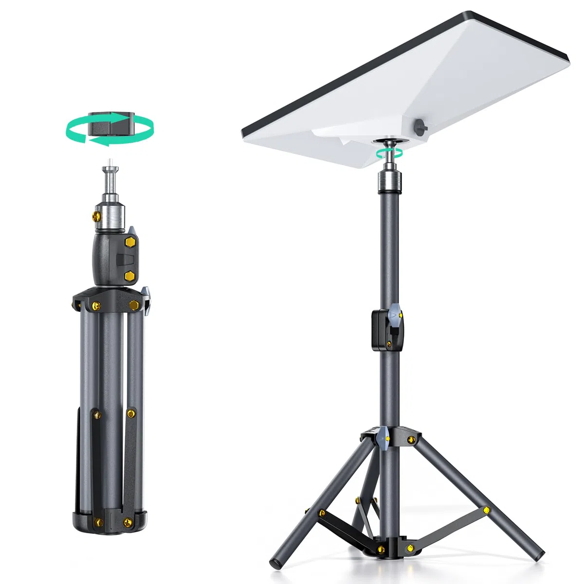 Mini trépied Starlink avec adaptateur, trépied réglable pour mini parabole Starlink, kit de montage portable pour mini support Starlink pour mini accessoires Starlink pour le camping en plein air
