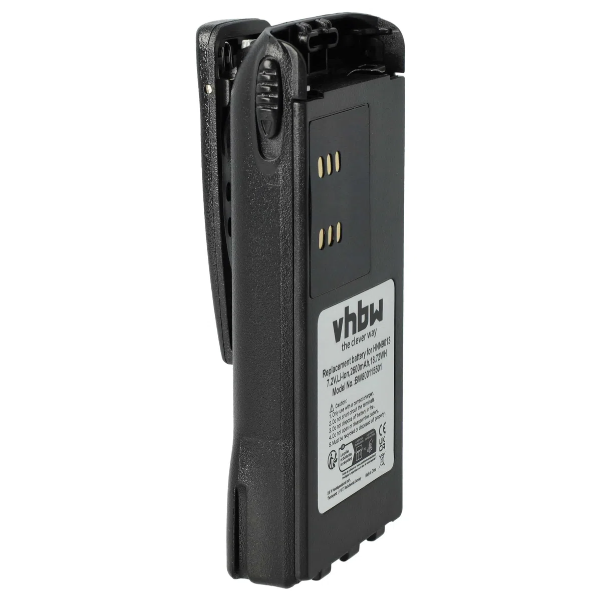 vhbw Batterie Compatible avec Motorola GP140, GP320, GP328, GP338, GP340, GP360, GP1280, GP240, GP280 Radio Talkie-walkie (2600mAh, 7,4V, Li-ION)
