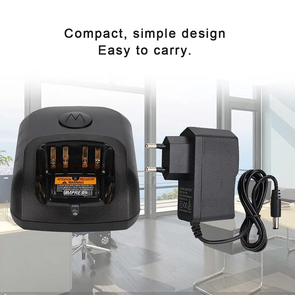 Chargeur de Bureau pour Talkie-walkie, Chargeur Radio Bidirectionnel Compact, Simple, Station de Stable pour Talkie-walkie 100-240 V pour XIR P8268 DP4400