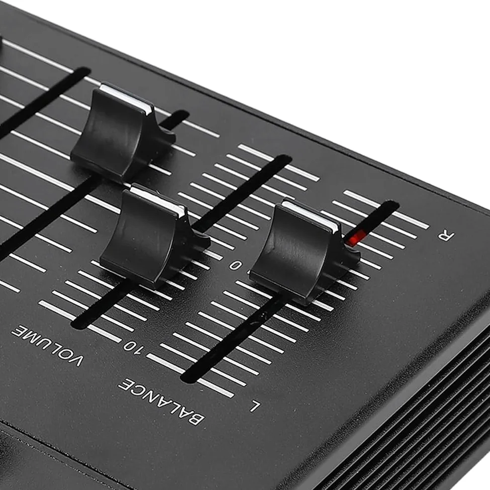 Égaliseur 3 Bandes EQ - Contrôle de Volume à Faible Bruit - Canaux Audio Haute, Moyenne, Basse pour Platines Vinyles, Cartes Son, Guitares