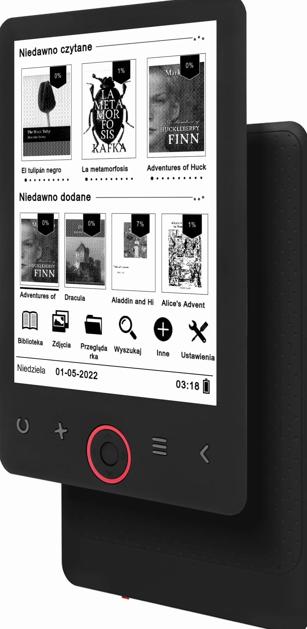 Lecteur d'ebooks bemi Cognita Light 2 - E-ink 6" avec technologie Carta | rétroéclairage intelligent (lumière chaude et froide) | 8 Go de mémoire | 1900 mAh