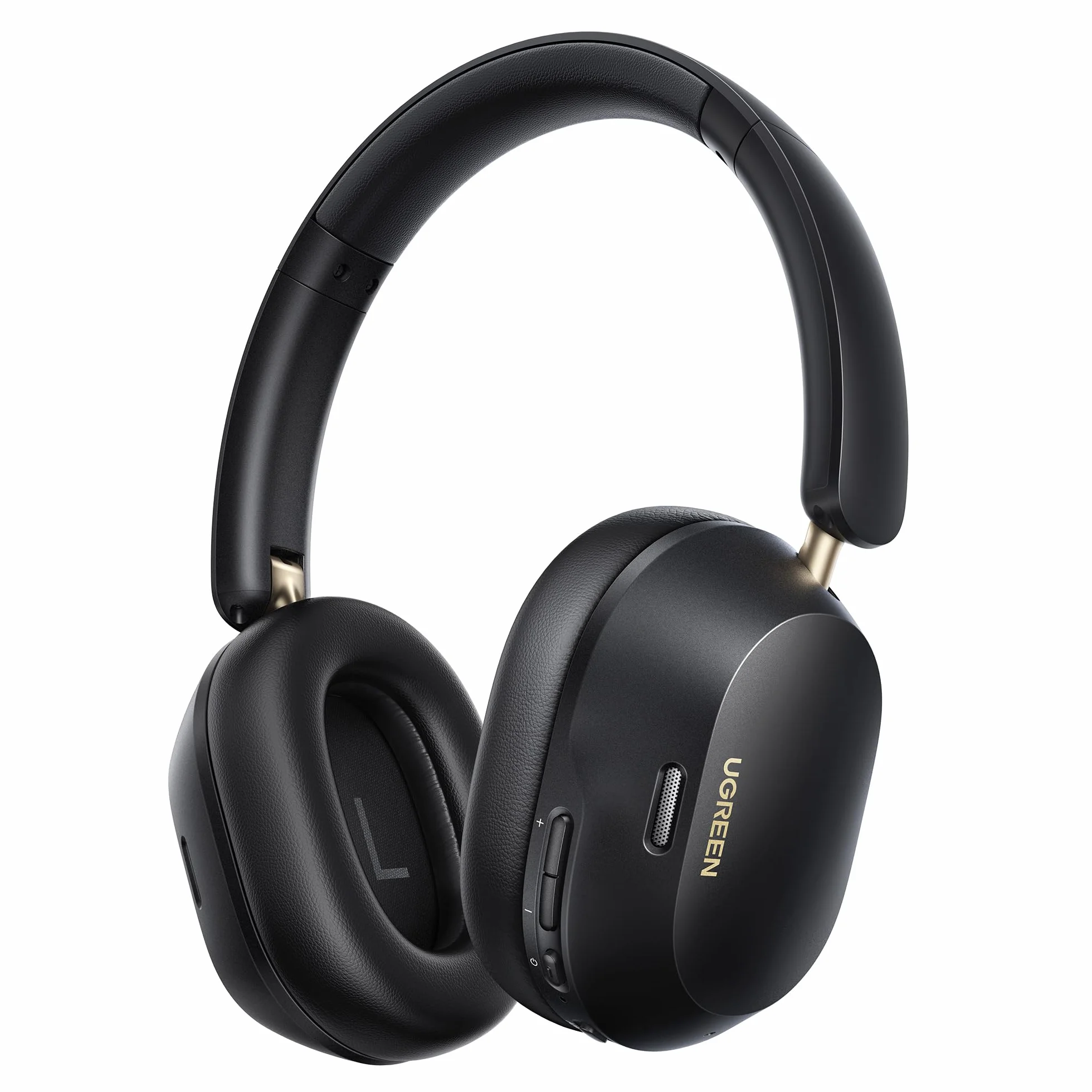 UGREEN HiTune Max 5C Casque Bluetooth sans Fil Sport Hi Res Audio ANC Réduction Active du Bruit Adaptative Hybride 43dB Bluetooth 5.4 4 Micros Audio Spatial EQ Personnalisé App 75H Charge USB C Noir | Réduction active du bruit adaptative