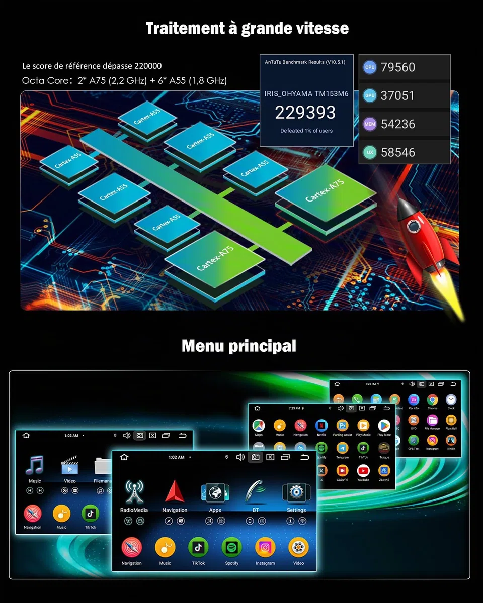 7" Android 16 DVD Autoradio Mercedes A/B Class W169 W245 Sprinter Vito W639 | erisin 4+64Go 8 Core Carplay Android Auto GPS Navigateur Stéréo Bluetooth 5.0 WiFi Écran tactile Lecteur CD Canbus