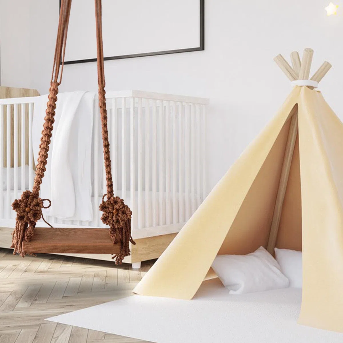 predolo Sièges de Balançoire Bébé Accessoires de Photographie Nouveau-né Posant Aide à La Main pour Arrière, CAFÉ
