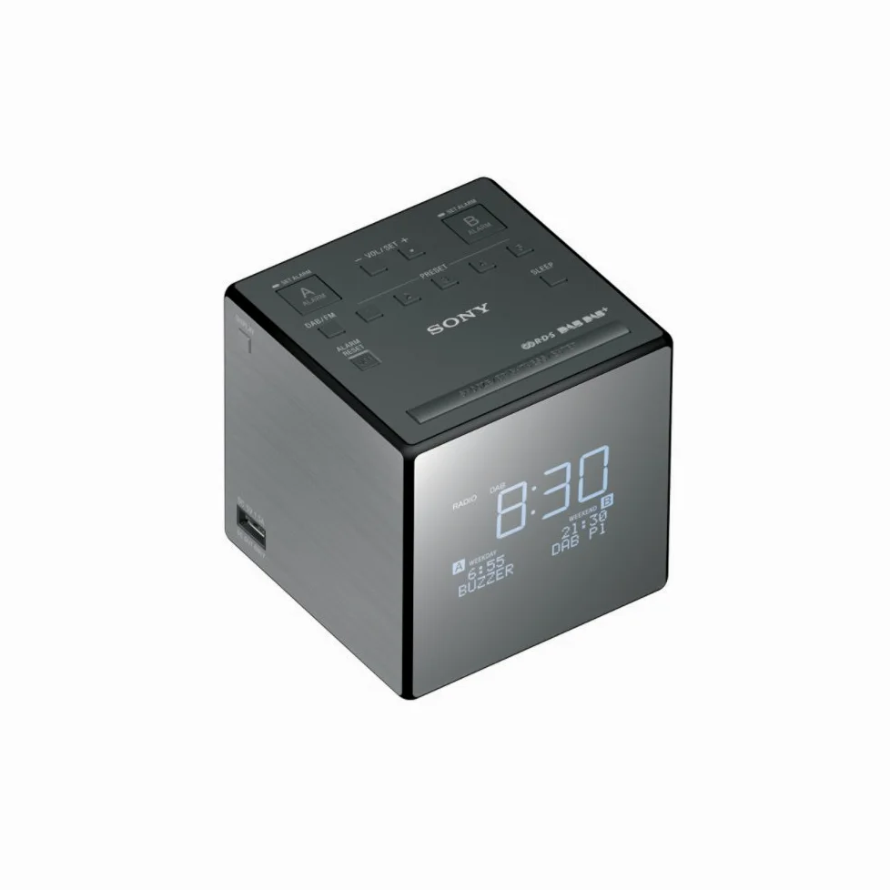 Sony XDR-C1DBP-CEK Rechargeable Battery Operated Portable Pocket Dab/Dab + Radio-réveil
