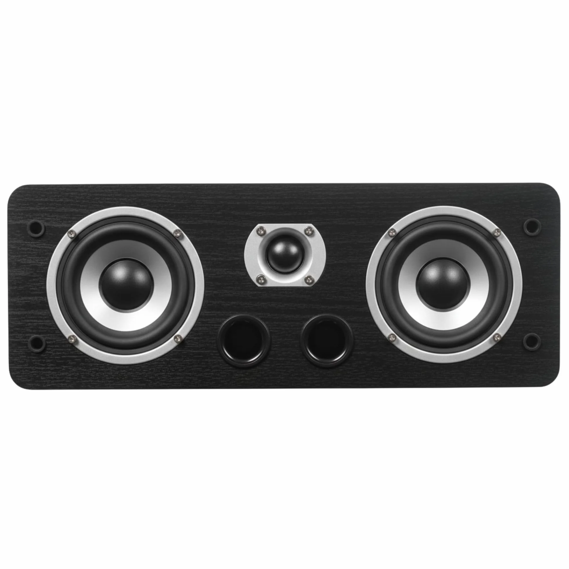 Dynavoice Magic C-4 Noir Mat – Enceinte Centrale Passive 2 Voies, Woofer 2x4 + Tweeter 1", Bass Reflex Frontal, 100W, pour Home Cinéma 5.1 et 7.1