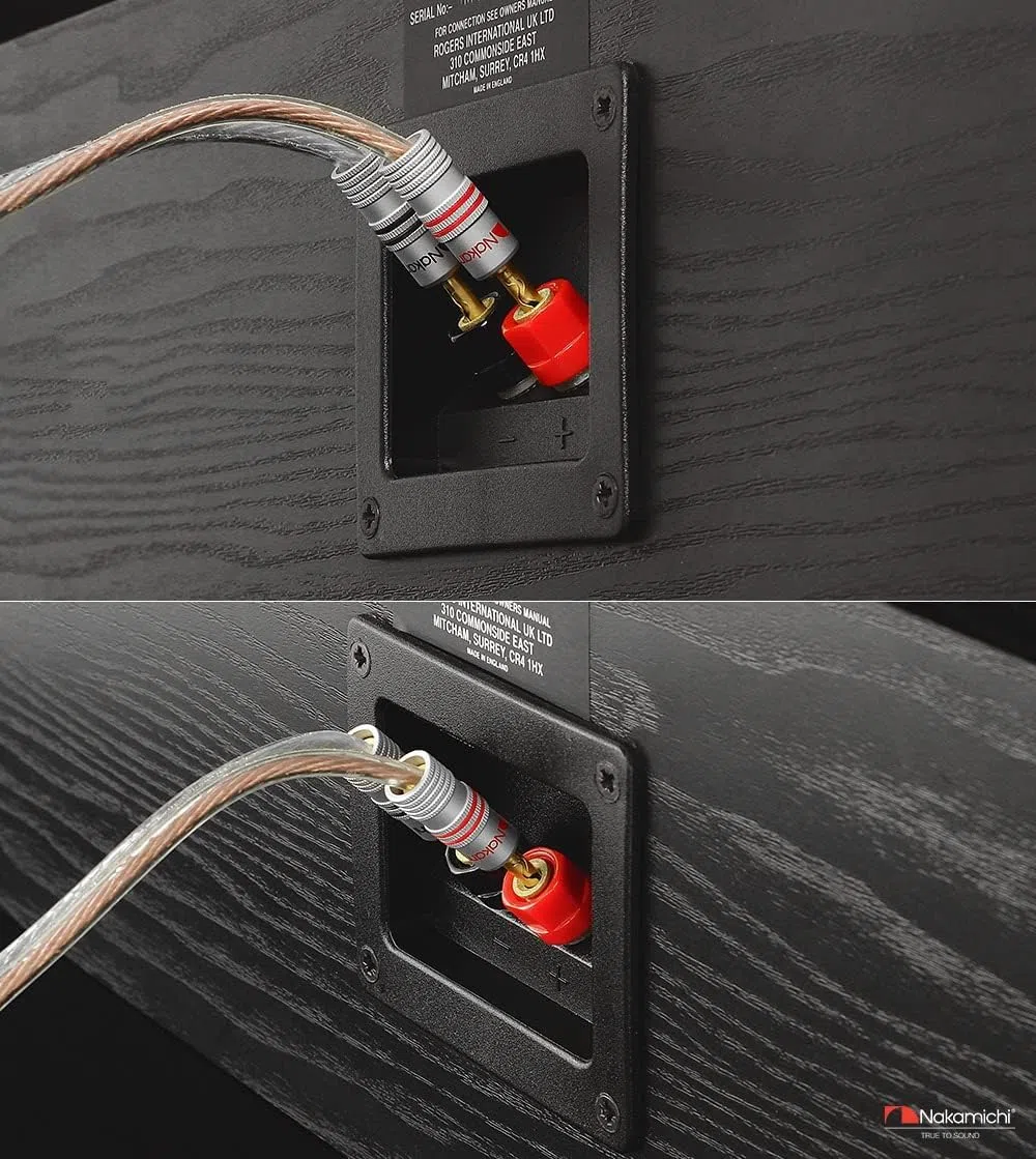 Nakamichi Excel Series BFA Fiche banane plaquée or 24K 12-18 AWG Calibre 4 mm pour haut-parleurs Amplificateur Hi-Fi Récepteur AV Stéréo audio Connecteur (Fiches Banane BFA, 10-pièces (5 paires))