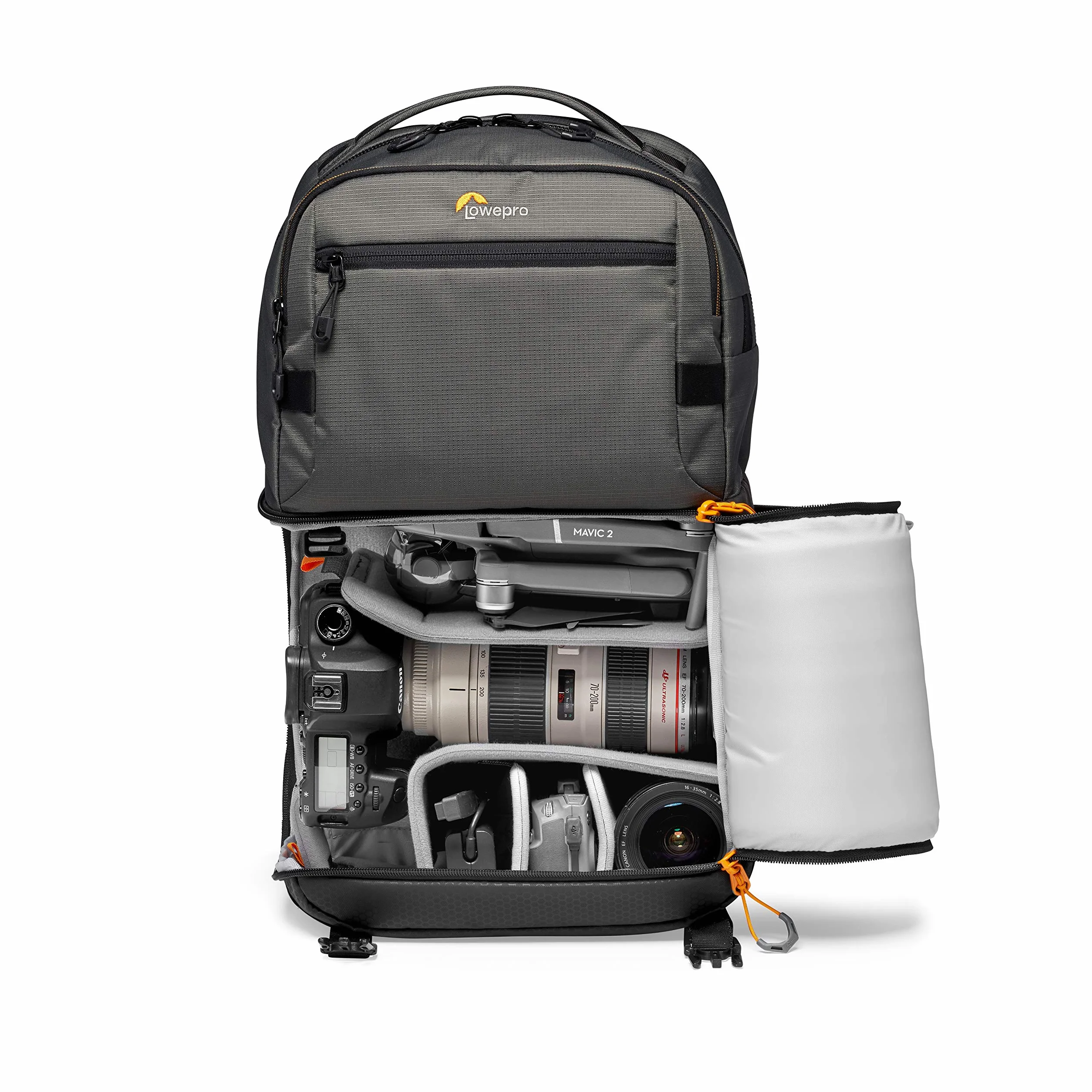 Lowepro Fastpack PRO BP 250 AW III Sac à Dos pour Appareils Hybrides ou Reflex avec Accès QuickDoor, Compartiment pour PC portable 15", Sac à Dos Appareil Photo en Tissu Indéchirable 300D LP37331-PWW