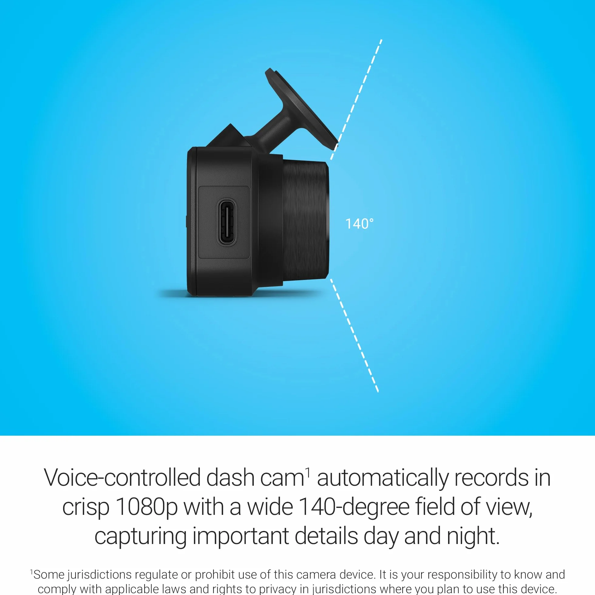 Garmin Dash Cam Mini 3 - Appareil Miniature avec vidéo HD 1080p