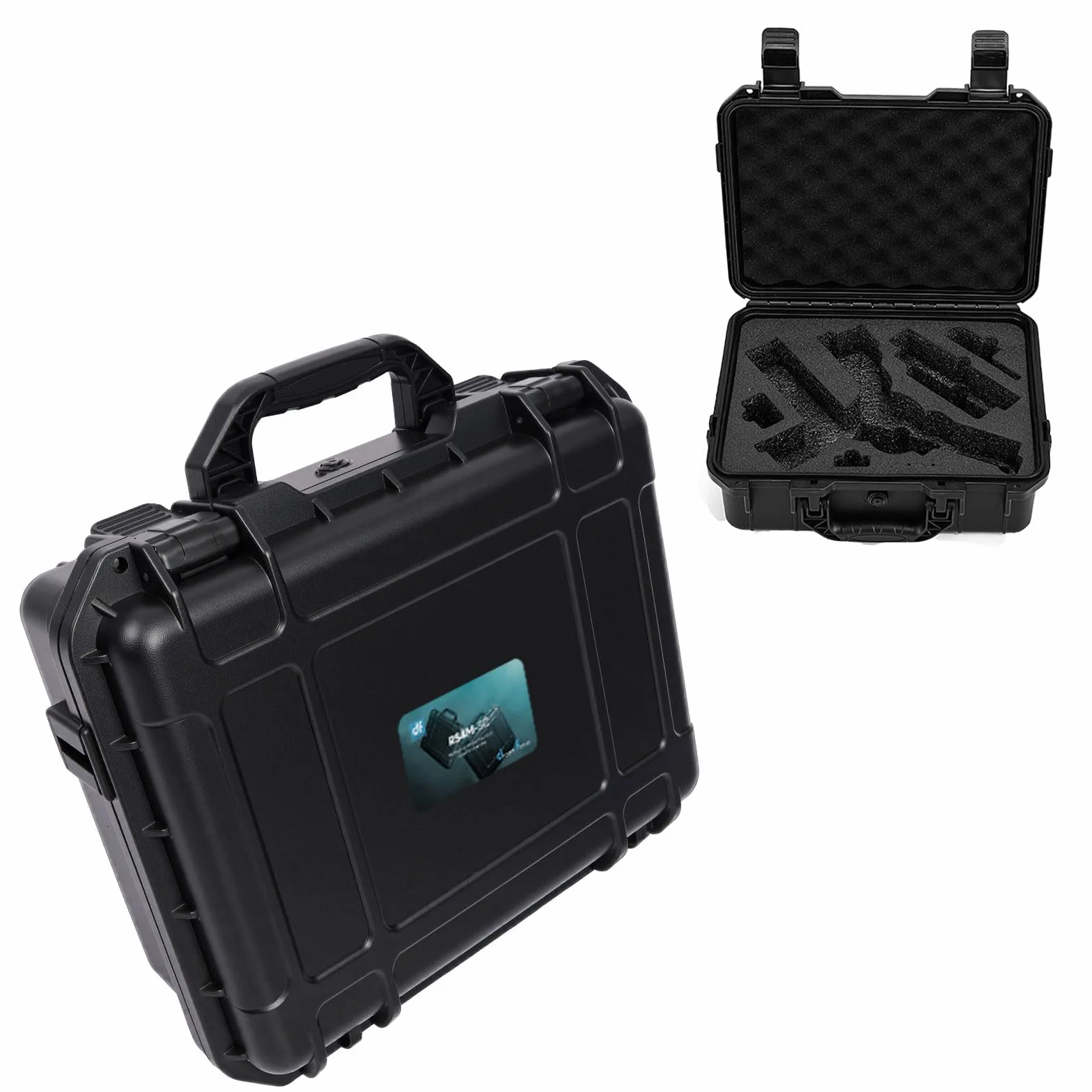 DF DIGITALFOTO Étui de Transport Rigide étanche pour cardan DJI RS4 Mini, Absorption des Chocs et Anti-Collision, pour Rangement de tir en Plein air, Noir, Extérieur