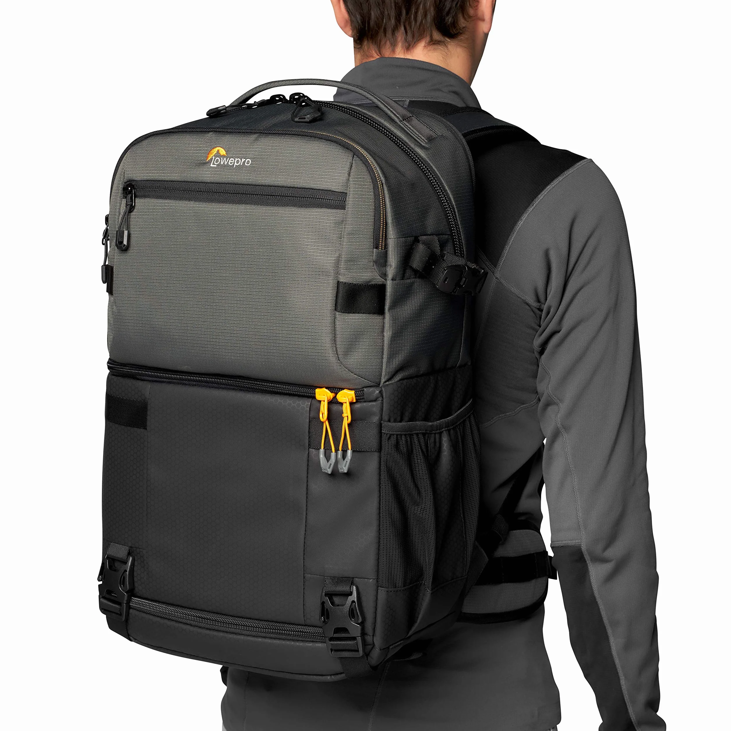 Lowepro Fastpack PRO BP 250 AW III Sac à Dos pour Appareils Hybrides ou Reflex avec Accès QuickDoor, Compartiment pour PC portable 15", Sac à Dos Appareil Photo en Tissu Indéchirable 300D LP37331-PWW