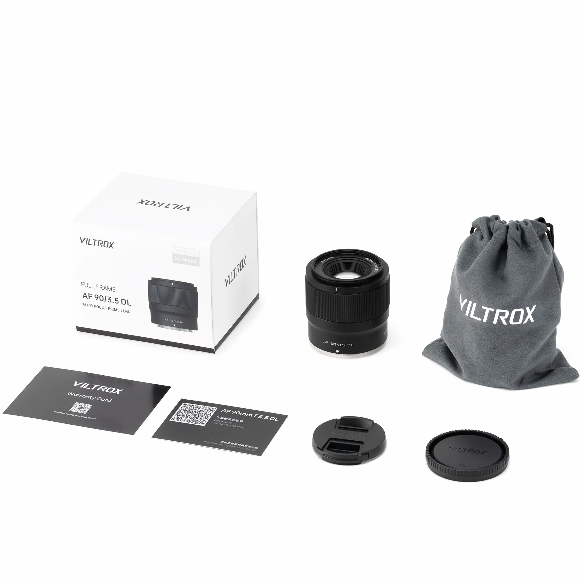 VILTROX Objectif 90mm F3.5 DL, AF 90mm f3.5 DL, téléobjectif Moyen pour écosystème DJI DL, Objectif autofocus pour DJI Inspire 3, Ronin 4D, Zenmuse X9-8K Air Gimbal