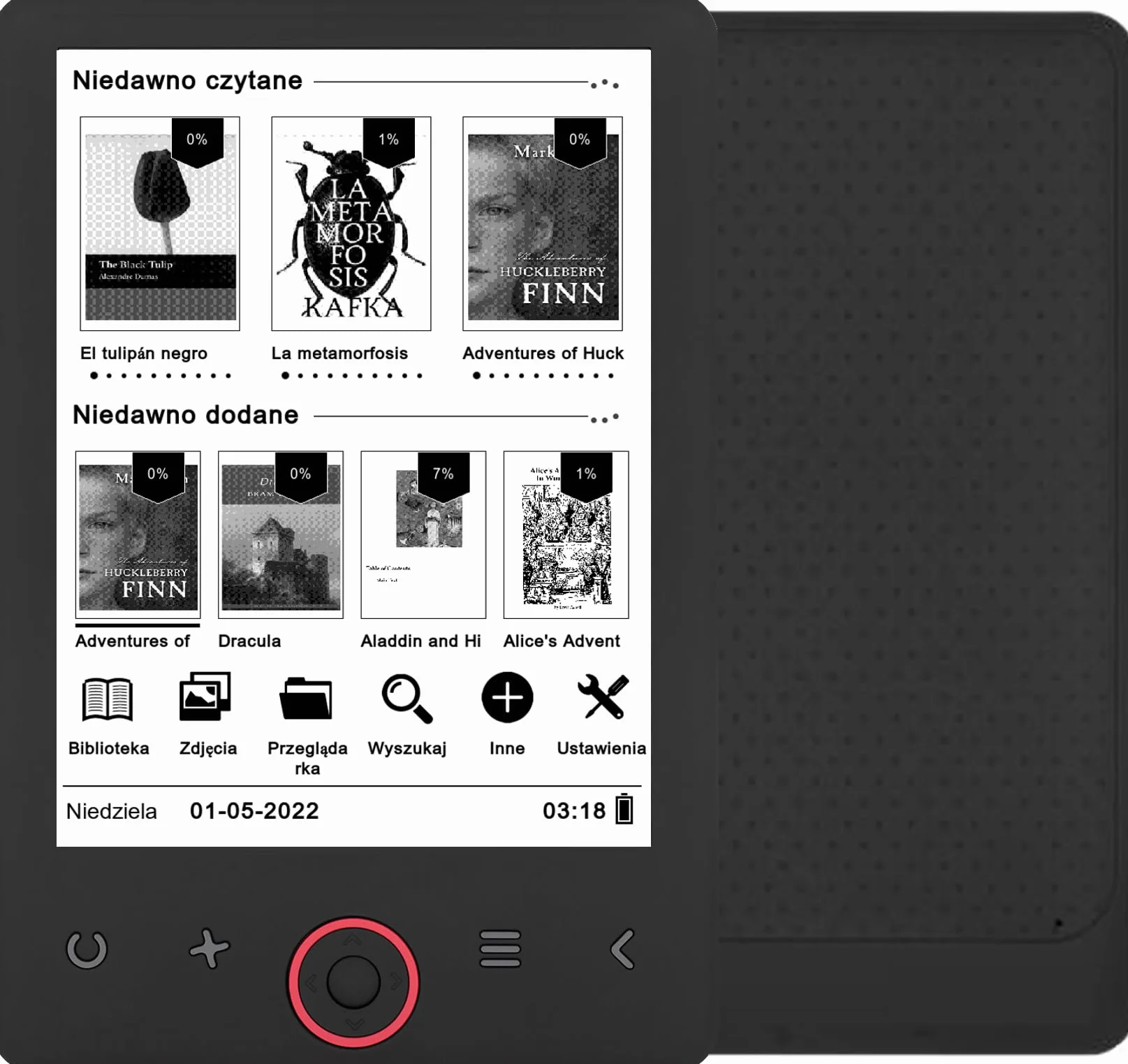 Lecteur d'ebooks bemi Cognita Light 2 - E-ink 6" avec technologie Carta | rétroéclairage intelligent (lumière chaude et froide) | 8 Go de mémoire | 1900 mAh