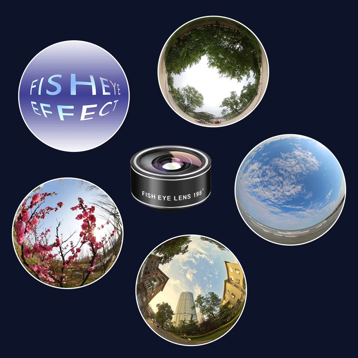 Kit 11 en 1 pour Appareil Photo de téléphone Portable, Objectif Grand Angle et Objectif Macro, Objectif fisheye, téléobjectif, CPL, Flux, Radial, étoile, Filtre Doux, lentille kaléidoscope Compatible