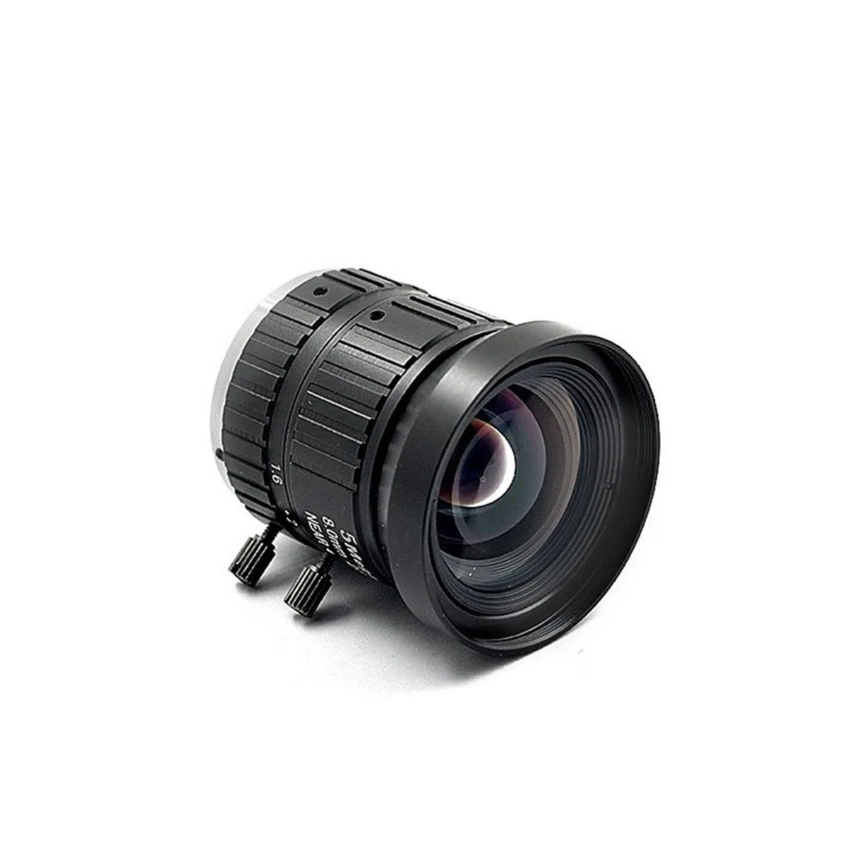 Objectif de caméra de microscope industriel, Objectif HD c-mount 8mm 2/3 "F1.4 FA, Vision industrielle, objectif à focale fixe, caméra industrielle 5MP, objectif de vidéosurveillance Iris manuel, faib