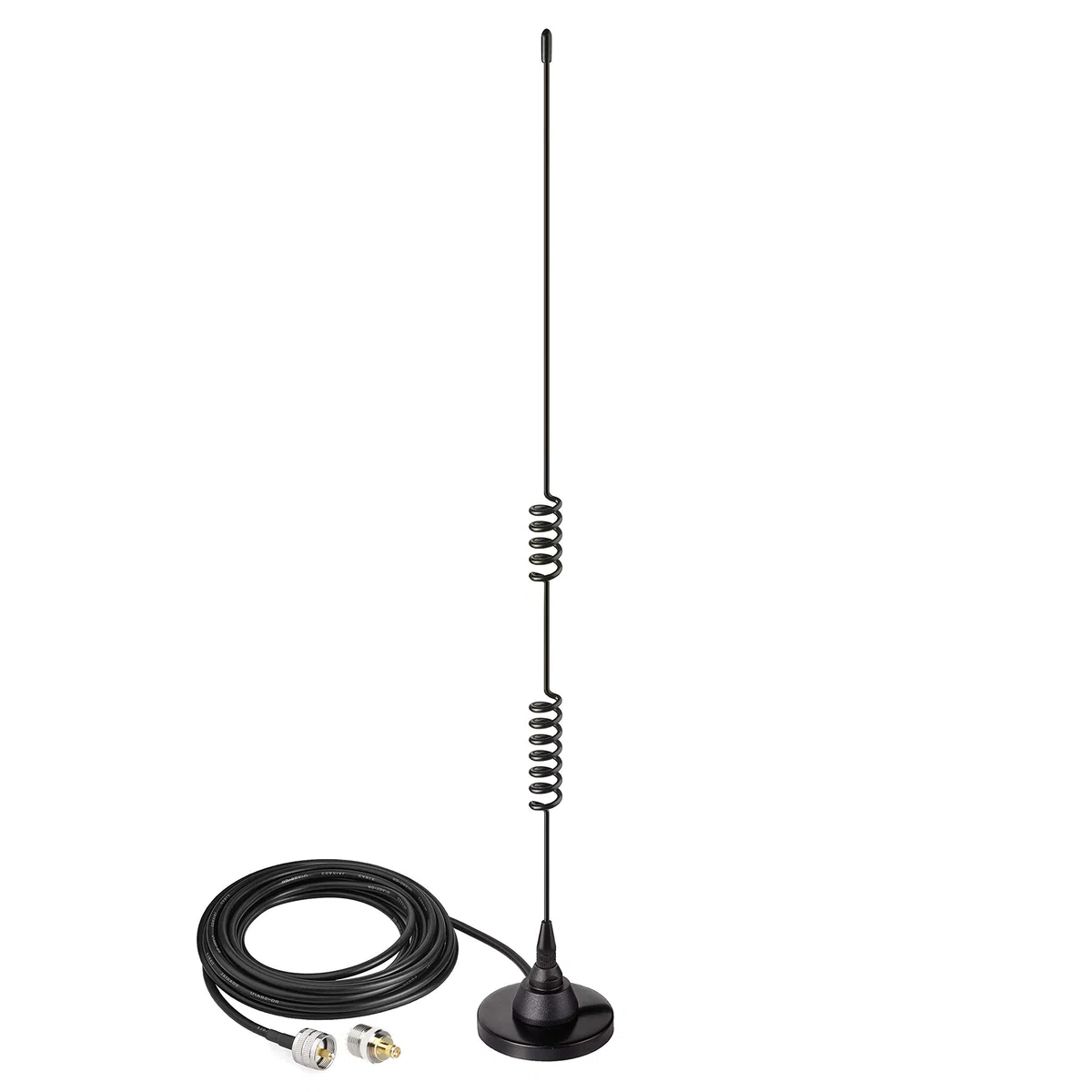 Bingfu Antenne VHF UHF 144/430 MHz Bibande Antenne Radioamateur Mobile Base Magnétique PL259 Mâle Cavo 3m pour BTECH ICOM Midland TYT AnyTone Véhicule Voiture Camion Radio Bidirectionnel