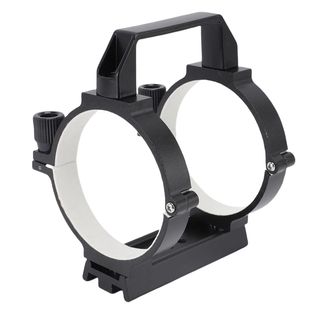 Anneau de Tube de Télescope, Support de Pince de Tube Optique de 90 Mm de Diamètre Intérieur avec Plaque en Queue d'aronde de 108 Mm pour Accessoires de Télescope Astronomique de 80 à 90