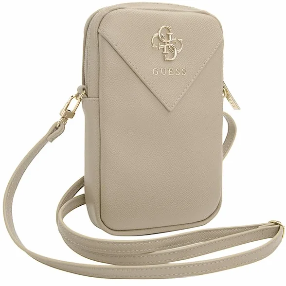 CG MOBILE Guess GUWBZPGSTEGD Sac à fermeture éclair Or clair Triangle 4G