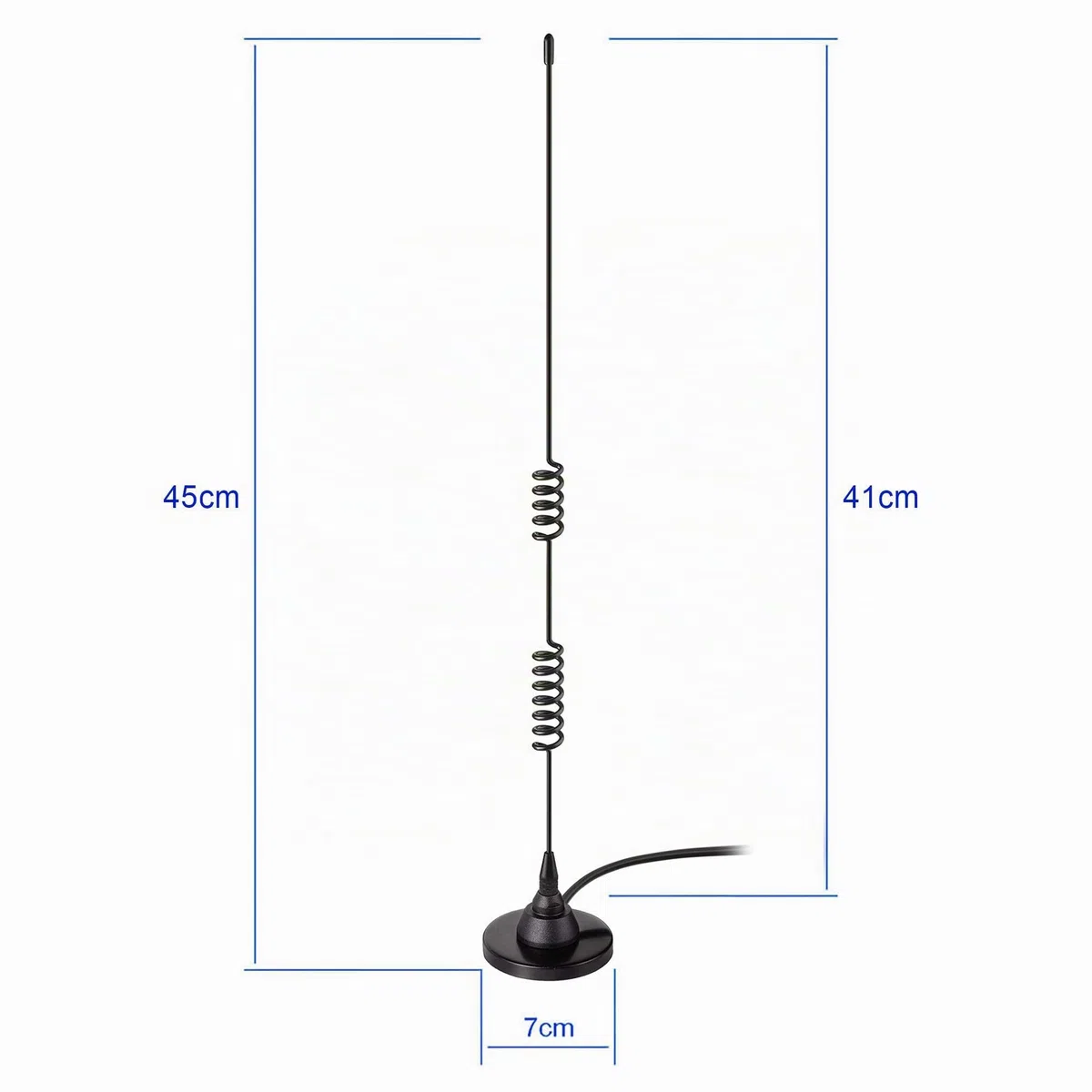 Bingfu Antenne VHF UHF 144/430 MHz Bibande Antenne Radioamateur Mobile Base Magnétique PL259 Mâle Cavo 3m pour BTECH ICOM Midland TYT AnyTone Véhicule Voiture Camion Radio Bidirectionnel