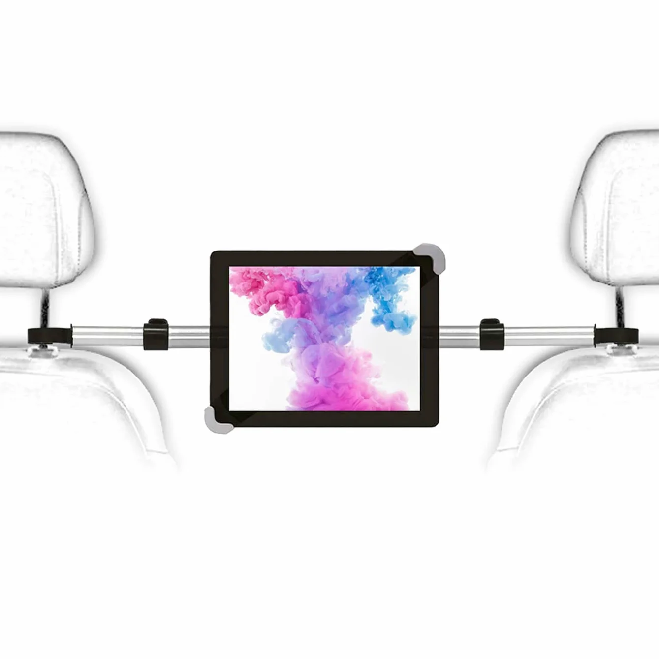 Support iPad Pro Voiture | Support Tablette Grand Écran 9,5–14,5" | Fixation Centrale Appuie-Tête | Compatible Surface, Galaxy Tab, Grand Format