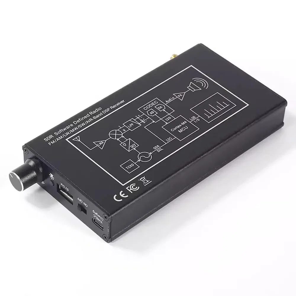 Recevoir Radio de 4,3 Pouces Professionnel avec Un écran IPS, Une Batterie 5000mA, 99 Canaux, Une Radio D'antenne à Ondes Courtes Ensemble pour Les Bandes AM/FM, Affichage de