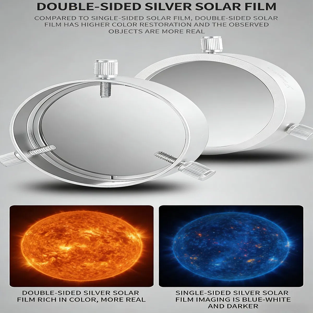 Film Haute Performance, Filtre pour Taches solaires, télescopes, Membrane, Accessoires pour télescopes, Films durables pour Taches solaires