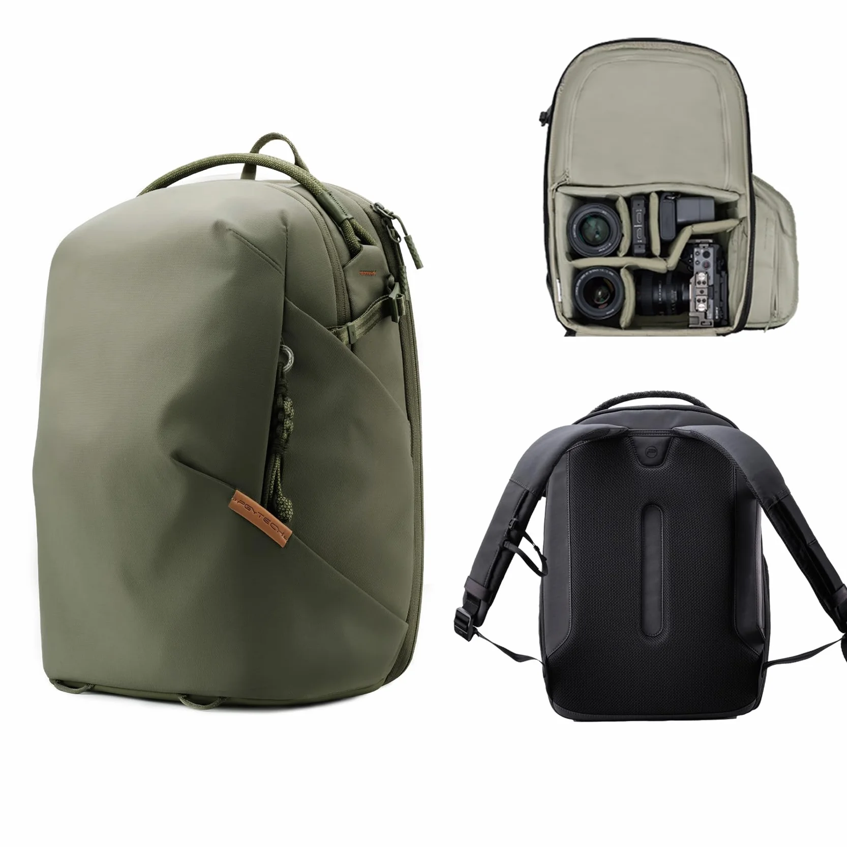 PGYTECH OneGo Lite Sac a Dos Appareil Photo 16L Sac Léger étanche pour Photographie Urbaine et Voyage. Compatible Sony/Canon/Nikon/reflex/numériques