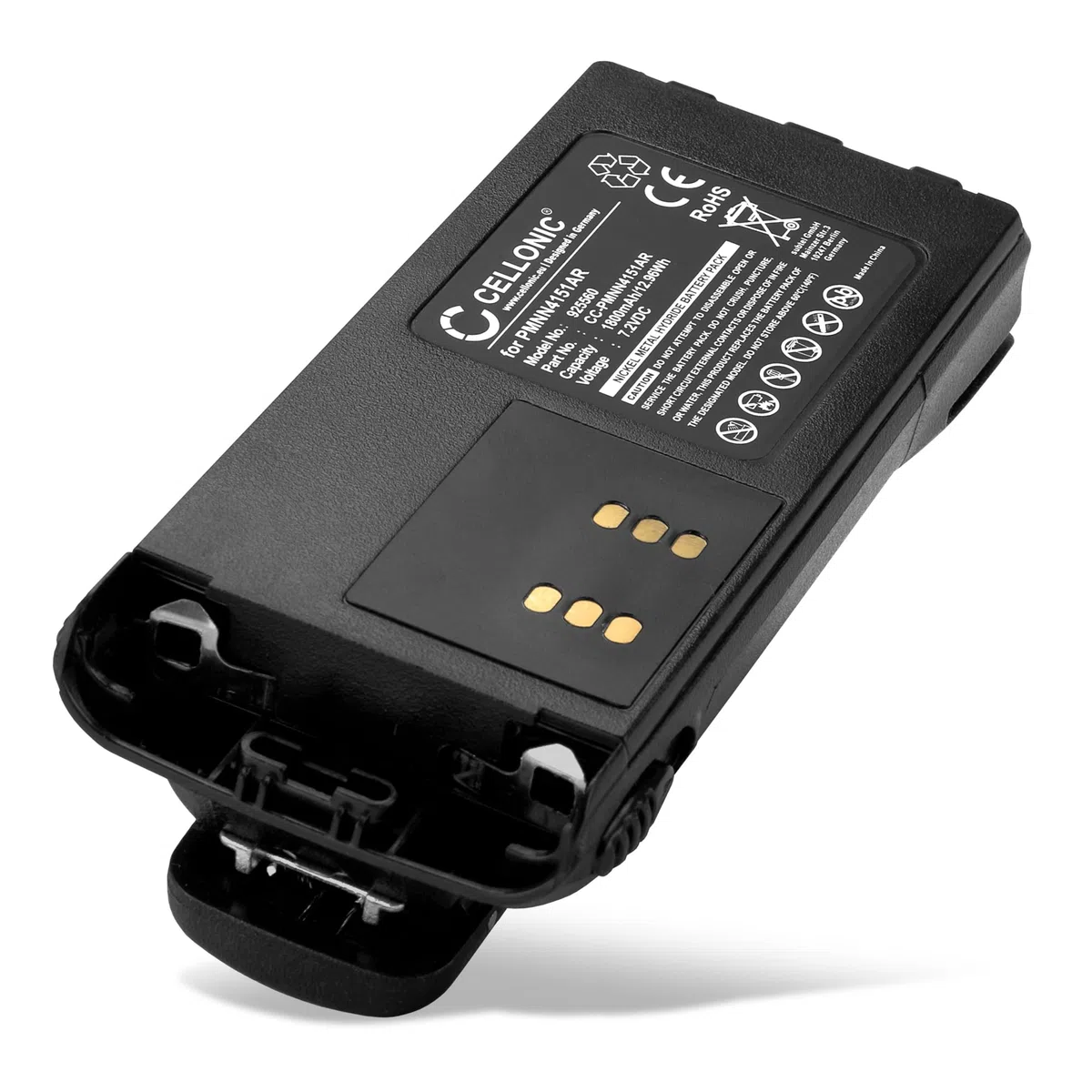 CELLONIC 1x Batterie pour Poste émetteur-récepteur Compatible avec Motorola GP340, GP380, GP360, PMNN4151AR - (1800mAh, 7.2V)