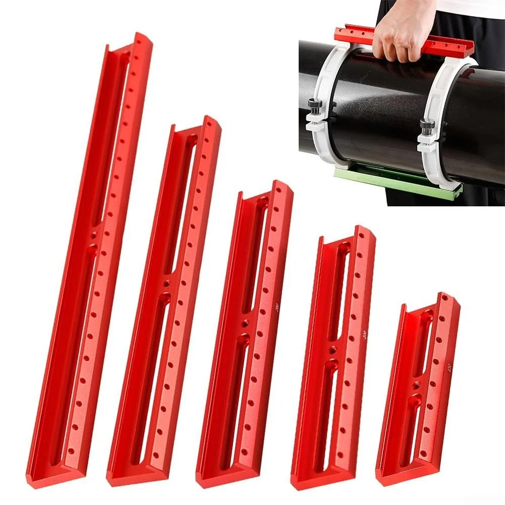 Base de plaque à queue d'aronde réglable pour télescopes astronomiques avec guide d'extension Finderscope pour un alignement stable et une réduction des vibrations (220 mm)