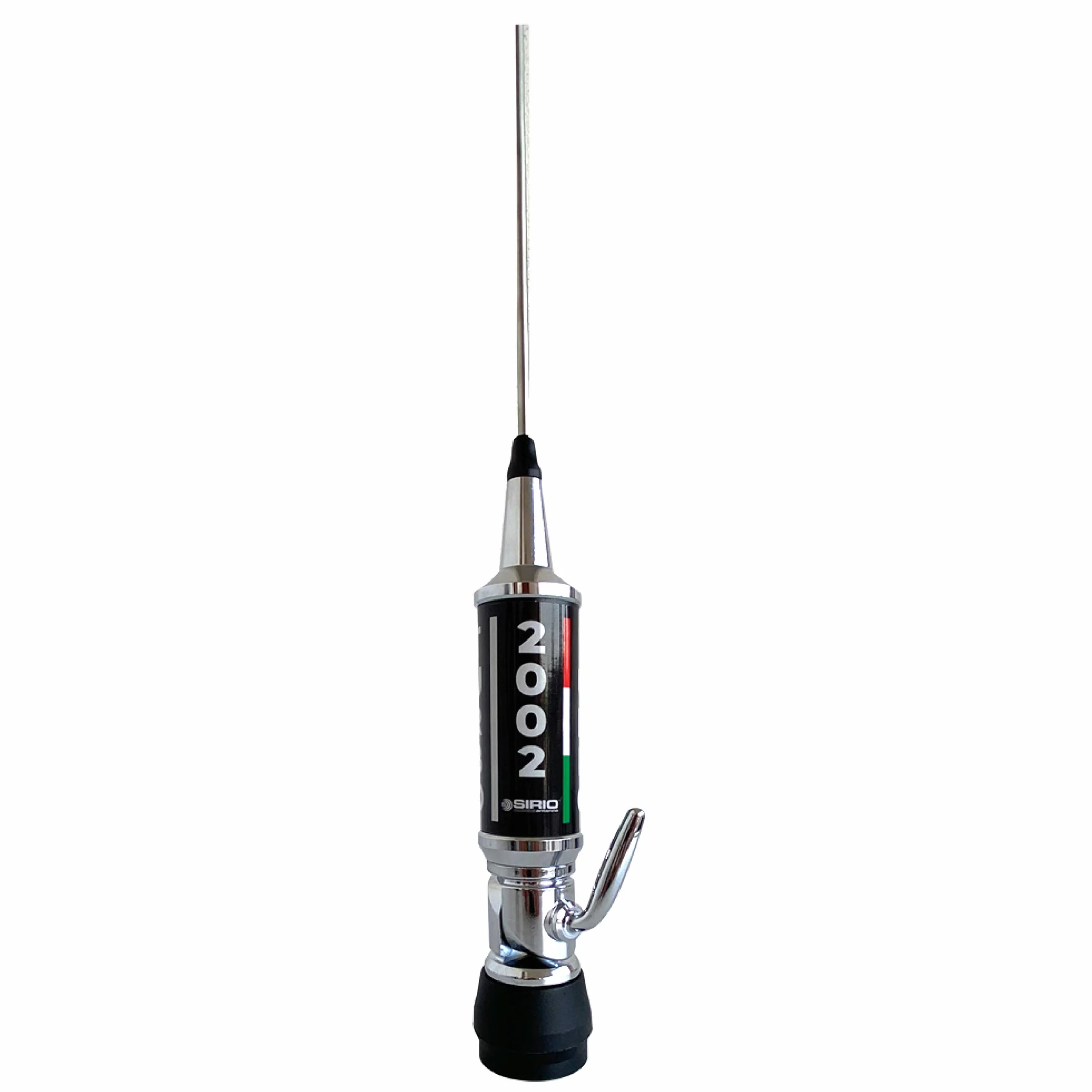 SIRIO Antenne CB TURBO 2002 avec raccord PL (câble et base magnétique en option) (noir)