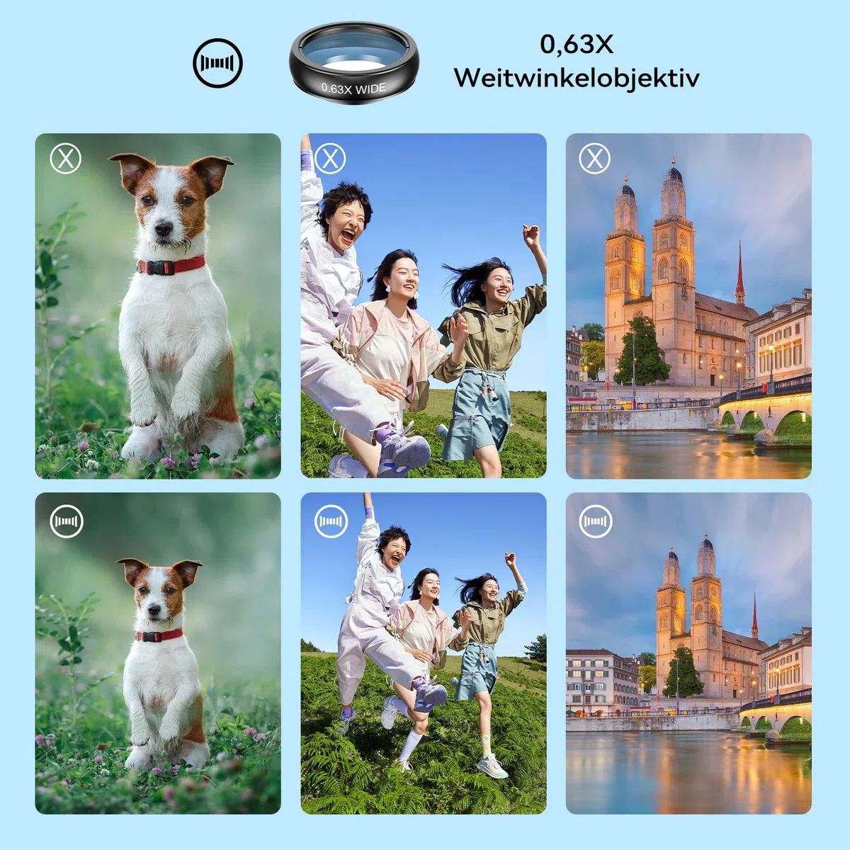Apexel Kit de lentille de téléphone pour Appareil Photo 18 x téléobjectif Grand Angle et Macro, Objectif Fisheye/kaléidoscope et Filtre étoile avec déclencheur à Distance pour Phone