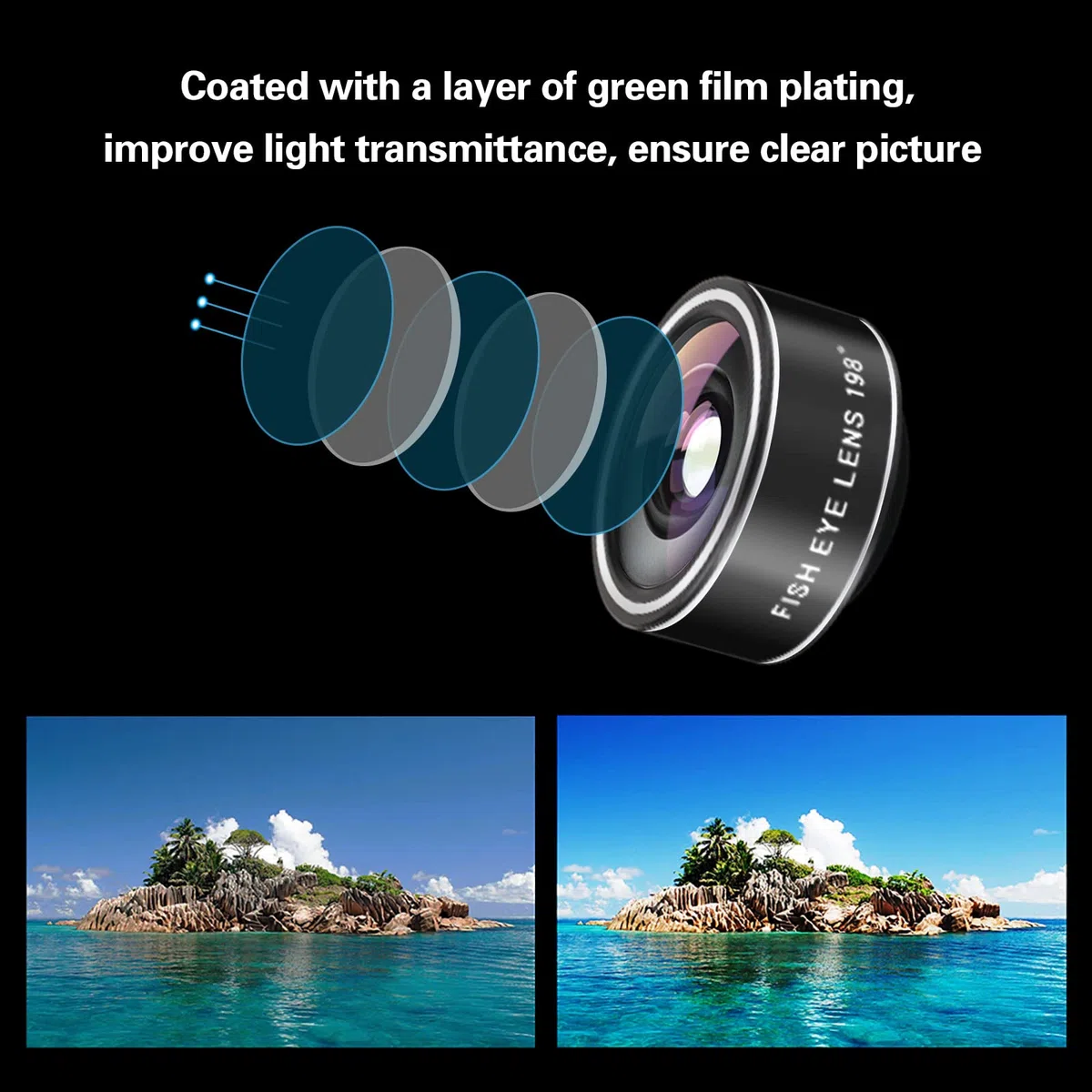Kit 11 en 1 pour Appareil Photo de téléphone Portable, Objectif Grand Angle et Objectif Macro, Objectif fisheye, téléobjectif, CPL, Flux, Radial, étoile, Filtre Doux, lentille kaléidoscope Compatible